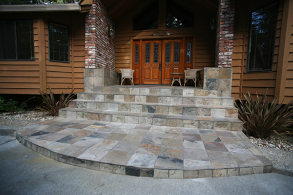 Exterior Entryway Slate Tile And Countertops Santa Rosa Tile